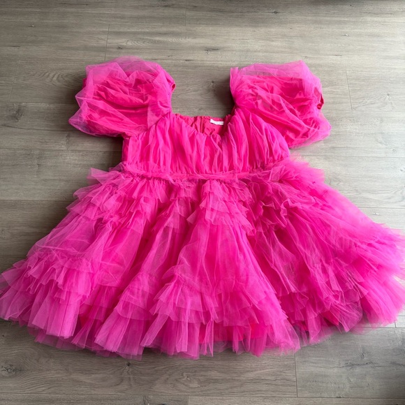 Ivy City Pixie Tulle dress - bright pink - Picture 1 of 8